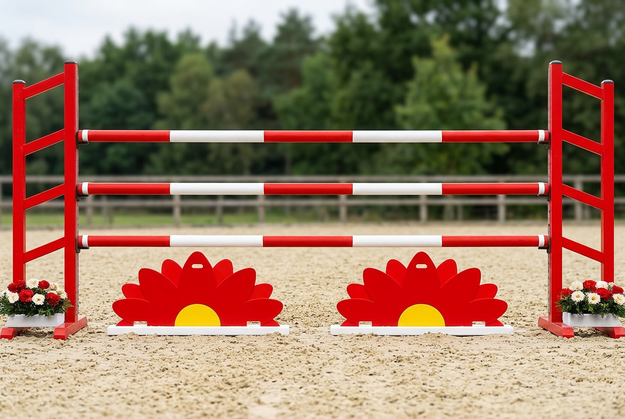Flower Fillers — Red Flower Fillers shown as a pair