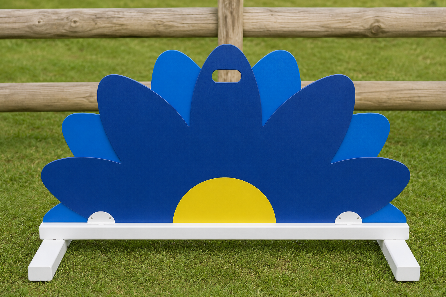 Flower Fillers — Blue Flower Fillers in a complete jump