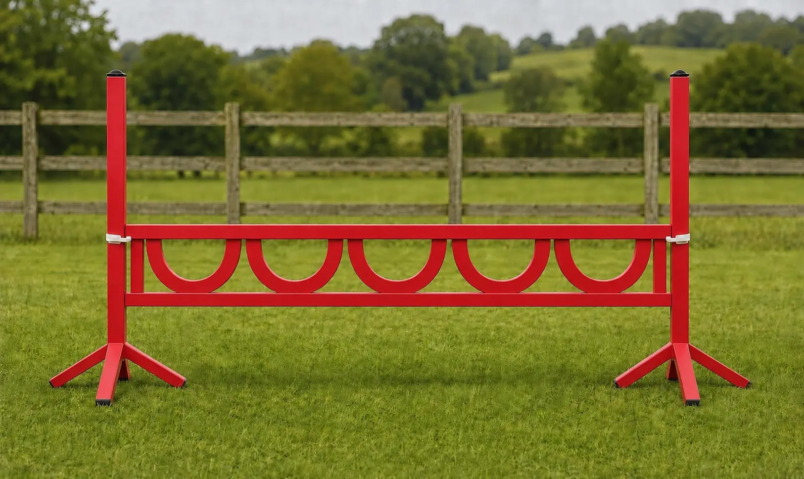 ProHorseJumps gallery — Red Moroccan half-circle hanging filler