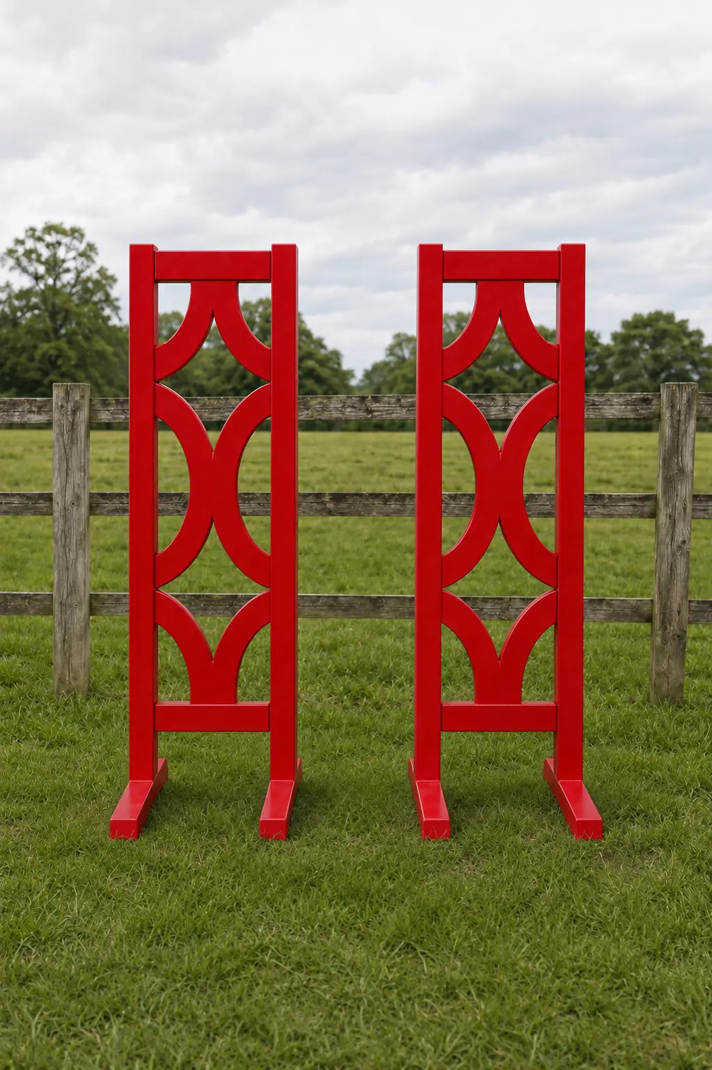 ProHorseJumps gallery — Moroccan design wings — red