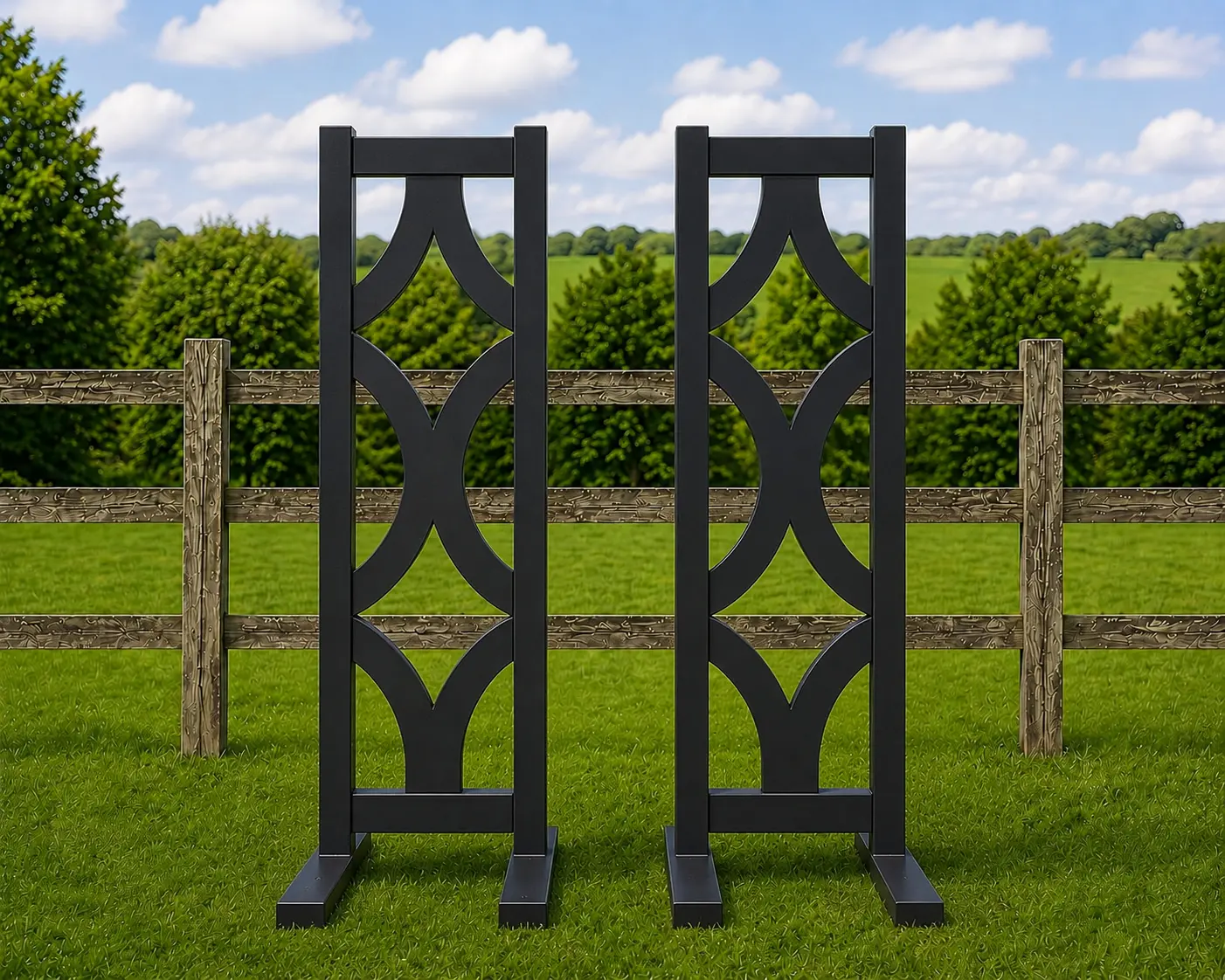 ProHorseJumps gallery — Moroccan design wings — black