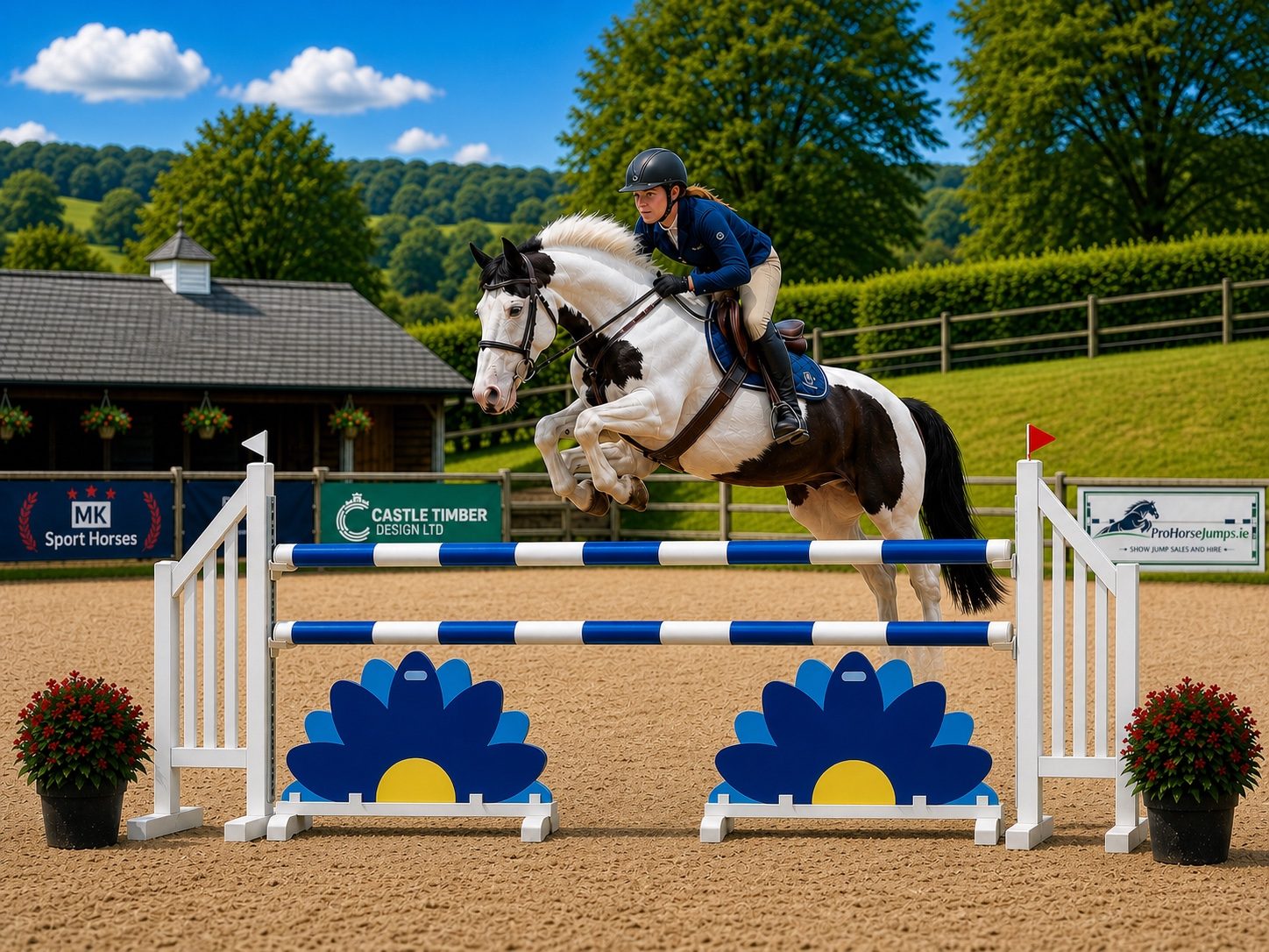 ProHorseJumps gallery — Schooling over a training fence