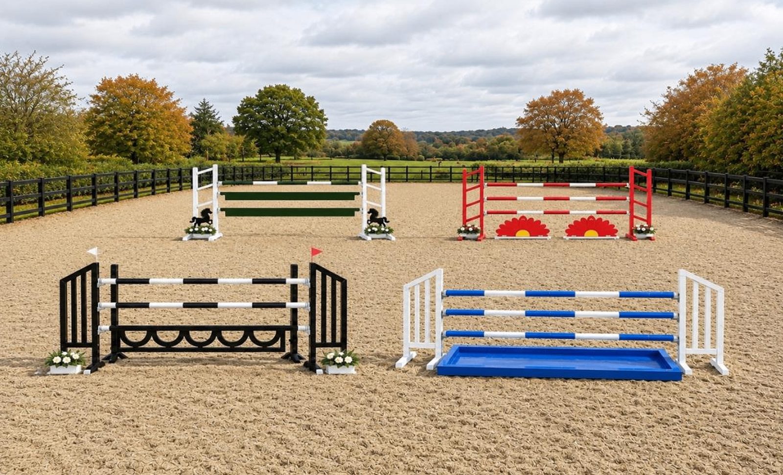 ProHorseJumps gallery — 4 Jump Club & Arena Set — autumn arena