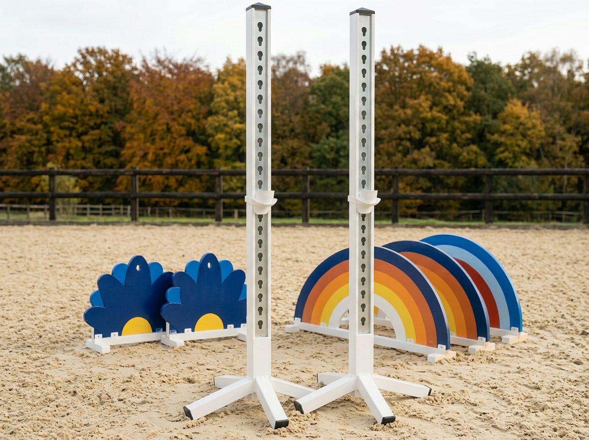 ProHorseJumps gallery — Aluminium uprights and standing fillers